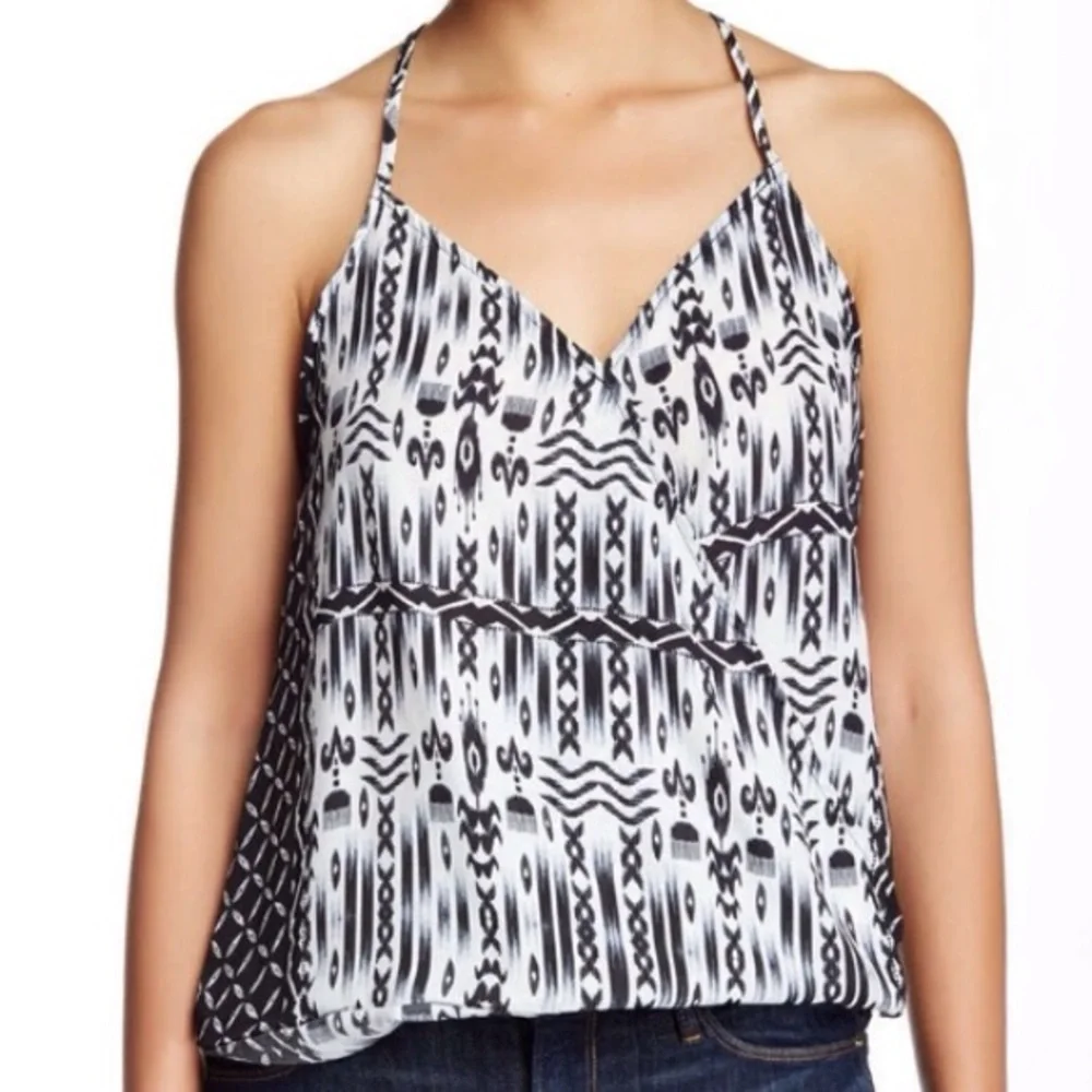 NWOT Wrap Front Racerback Tank Top - Picture 1 of 4